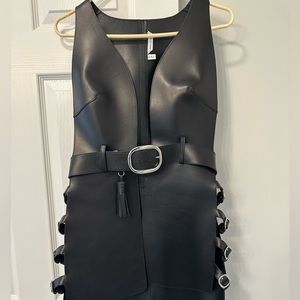 Leather vest by And Other Stories/Zana Bayne CoLab